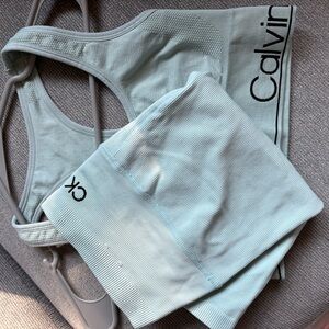 Calvin Klein Aqua Sports Bra and Shorts Set